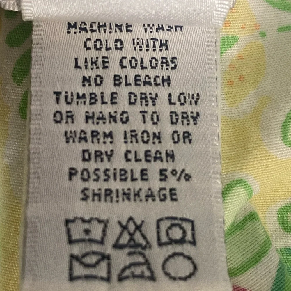 Vtg Lilly Pulitzer Bermuda Shorts Miranda‎ Monkey Lemon Sorbet Sz 8 White Label - Picture 5 of 7